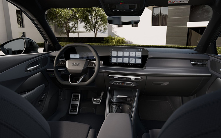 Innenraum eines Audi Q3 SUV. 